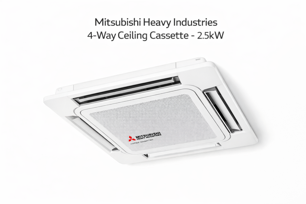Mitsubishi Heavy Industries 4-Way Ceiling Cassette - 2.5kW
