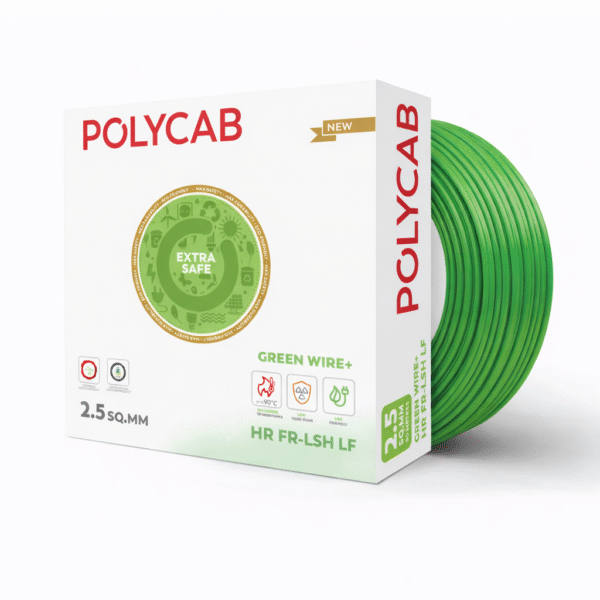 Polycab 2.5 sqmm FR-LSH Building Wire (90m)